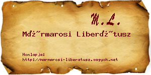 Mármarosi Liberátusz névjegykártya